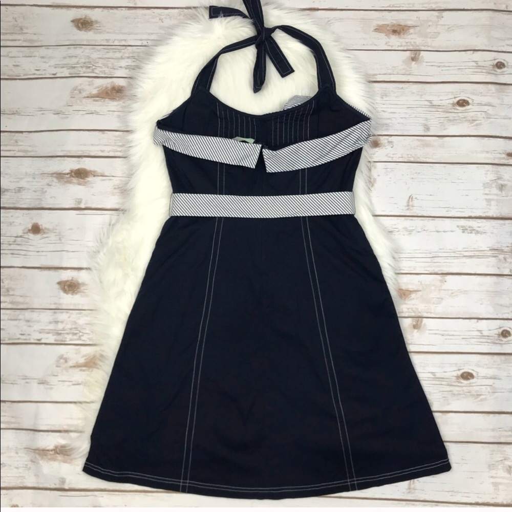 Anthropologie 🕷 Lil Aquabelle Pin Up Halter Dress - Picture 2 of 7